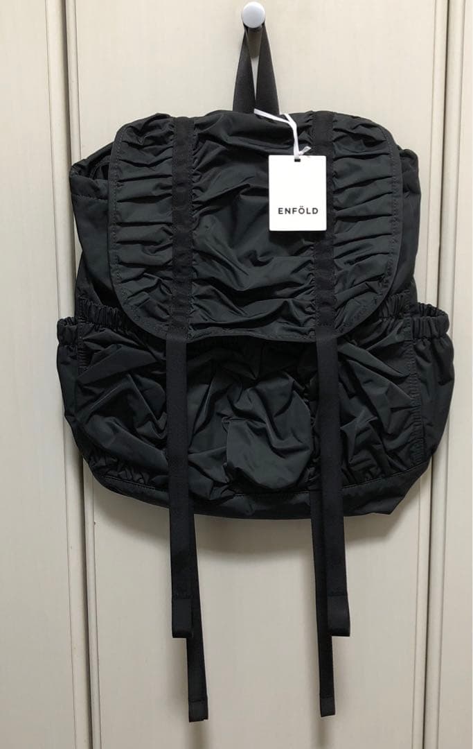 新品 タグ付き ENFOLD エンフォル ギャザー バックパック - メルカリ