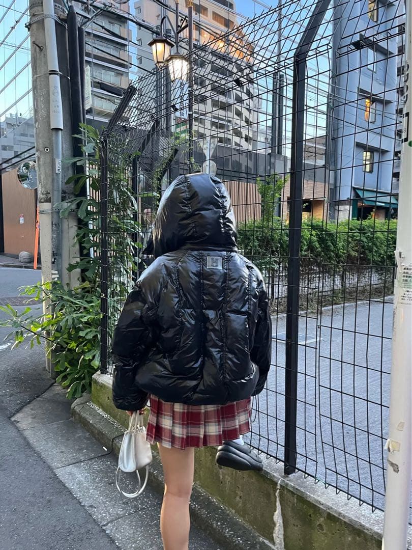 HTH two way puffy JK ダウン 黒 ブラック リバーシブル