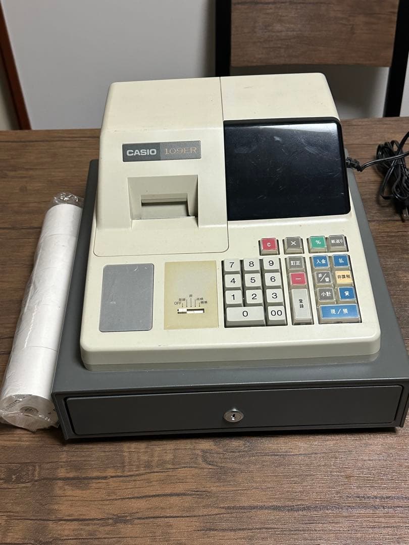 CASIO 109ER レジスター Amazon | カシオ レジスター 10部門 ドロア分離型 TE-400-WE ホワイト