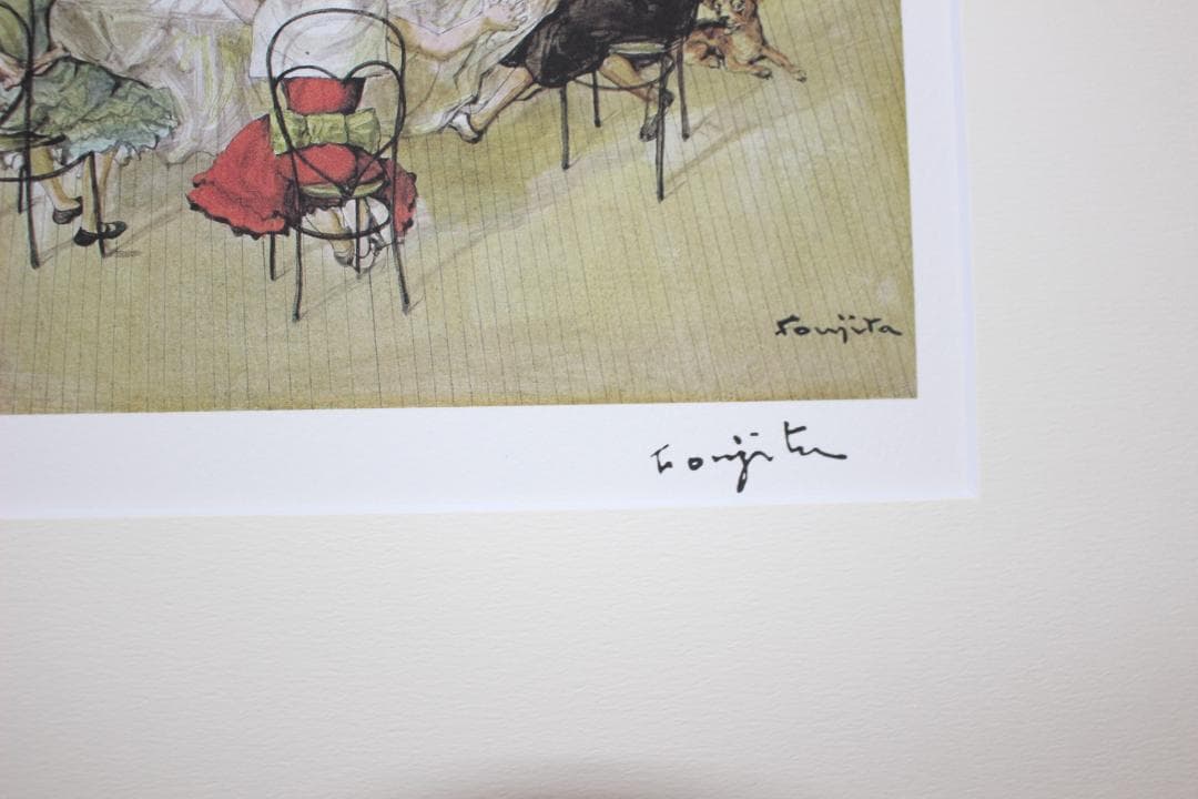 藤田嗣治 エスタンプリトグラフ「誕生日」 75部限定 45/75 - メルカリ