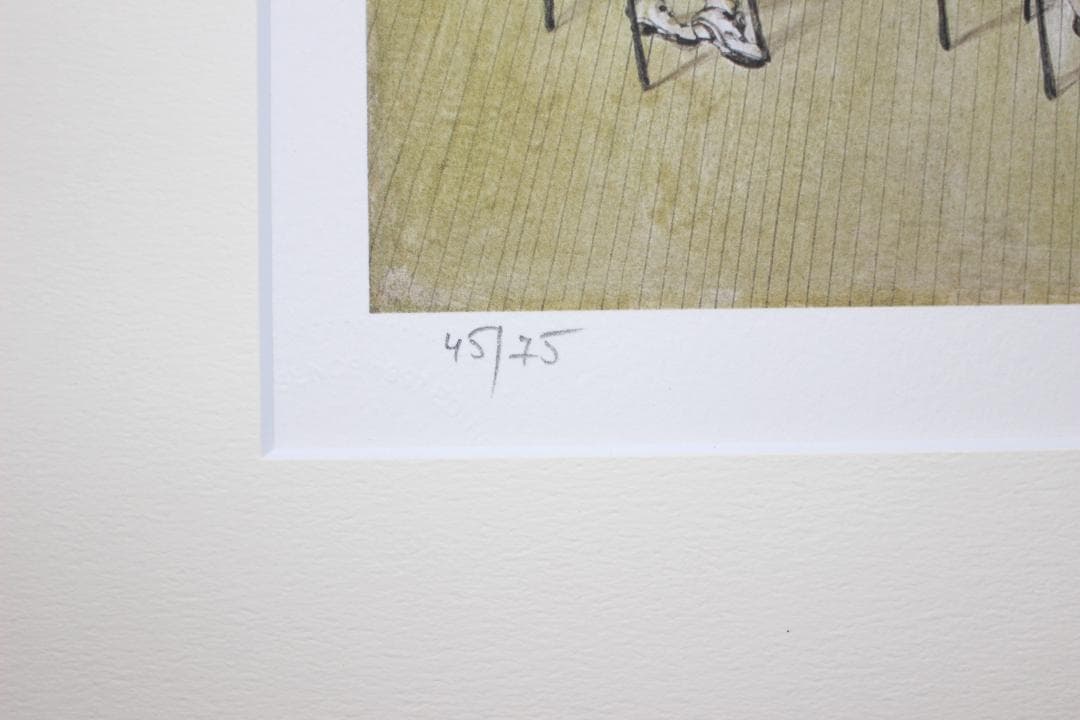 藤田嗣治 エスタンプリトグラフ「誕生日」 75部限定 45/75 - メルカリ