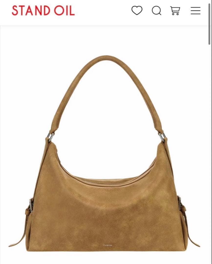 早い者勝ち　 STAND OIL スタンドオイル　マッシュバッグ　キャメル