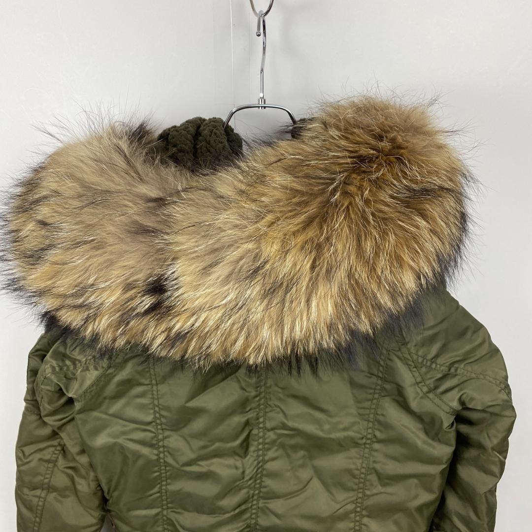 訳あり goa ゴア N-2B ブルゾン ミリタリージャケット ラクーンファー