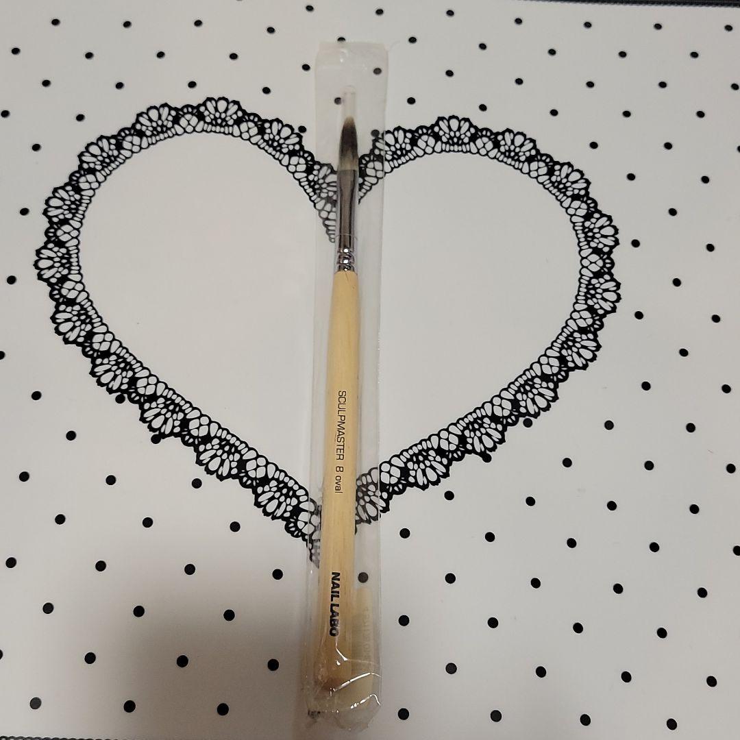 ネイルラボ　スカルプチュアブラシ　8オーバル