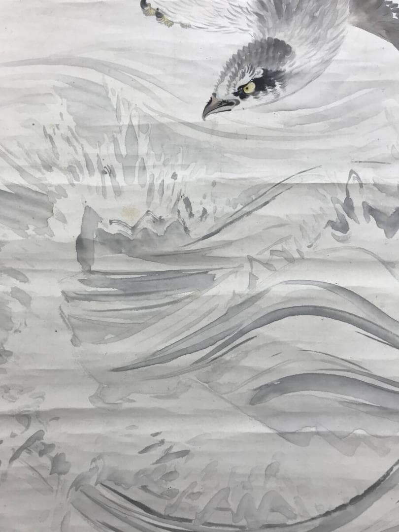 真作/岸連山/波越鷹図/タカ図/花鳥図/掛軸☆宝船☆AH-642 - メルカリ