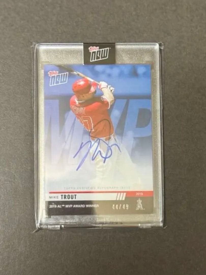Topps Now マイク・トラウト サインカード 44/49 - メルカリ