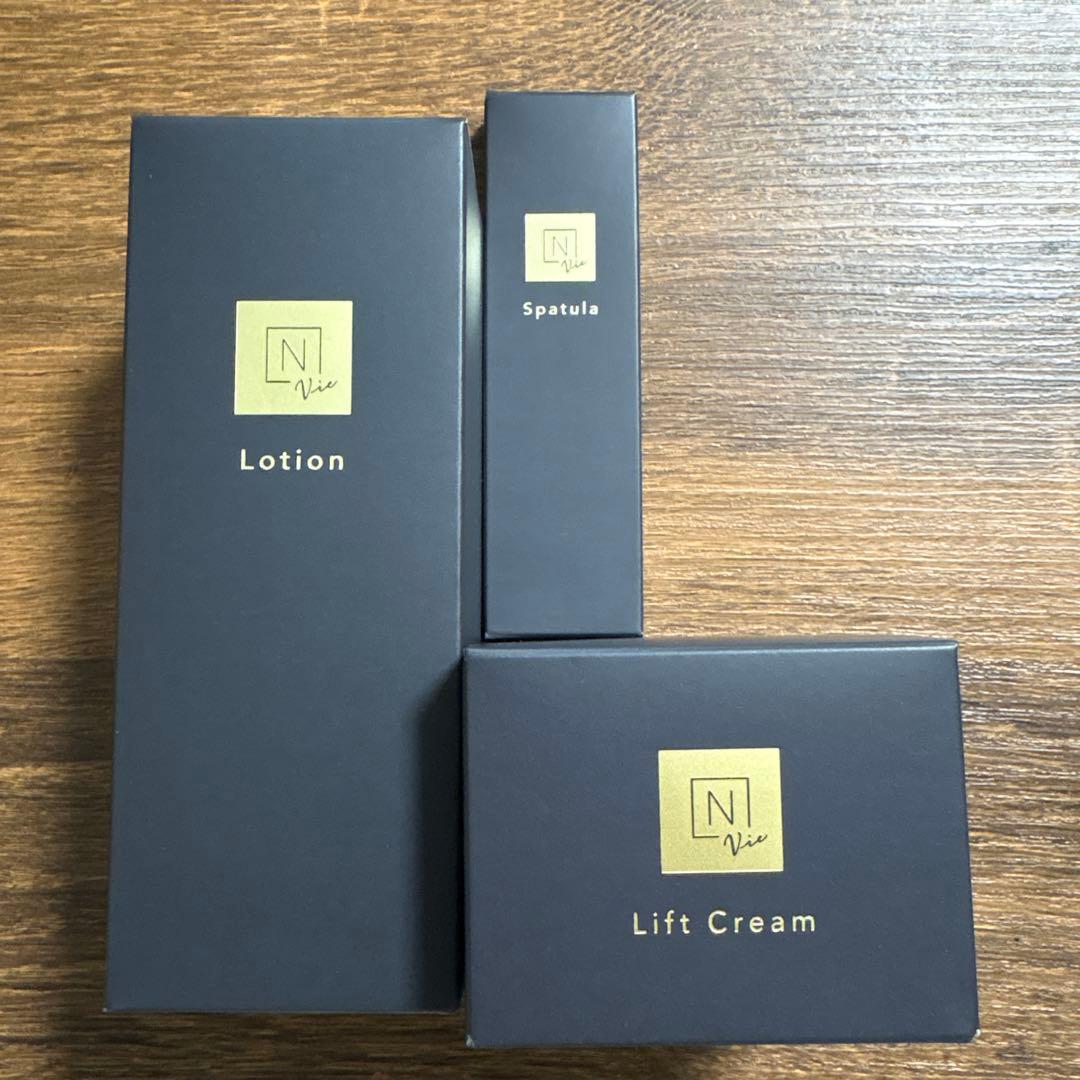 新品★NorganicVie ローション　リフトクリーム セット　スパチュラ