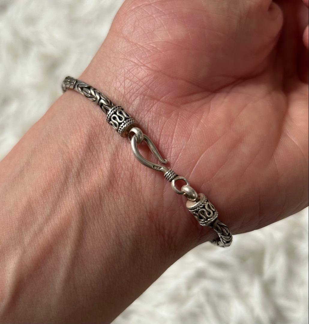 シルバー ブレスレット ユニセックス メンズ バリ島 925 ビザンチン アジア