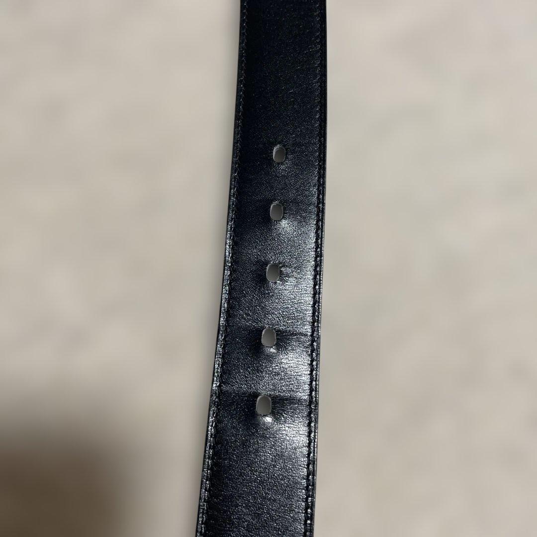 【HERMES】リバーシブルベルト 《カンタン》 32 黒 / ショコラ