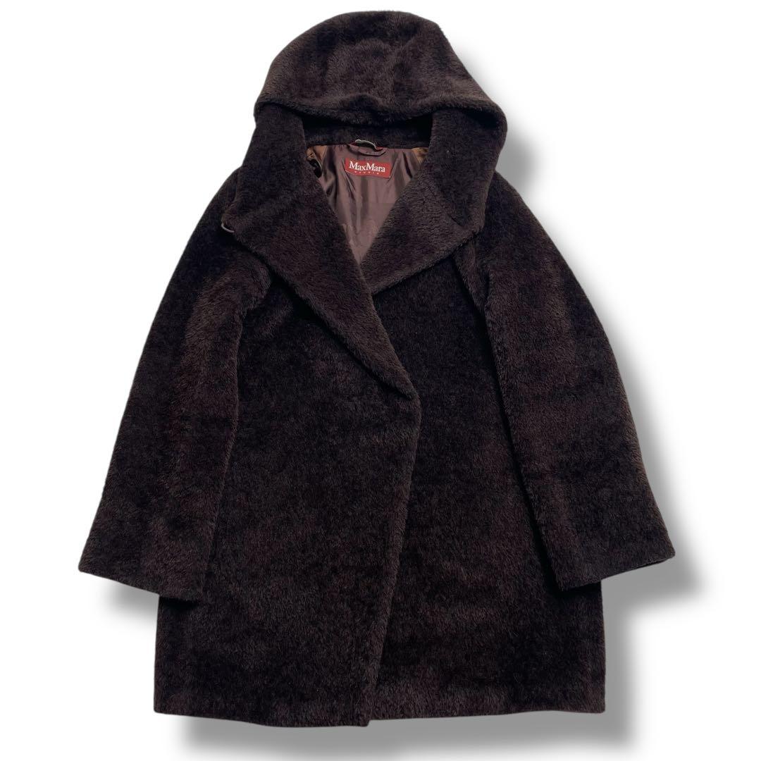【美品】MAX MARA STUDIO アルパカ テディベア コート 女優襟