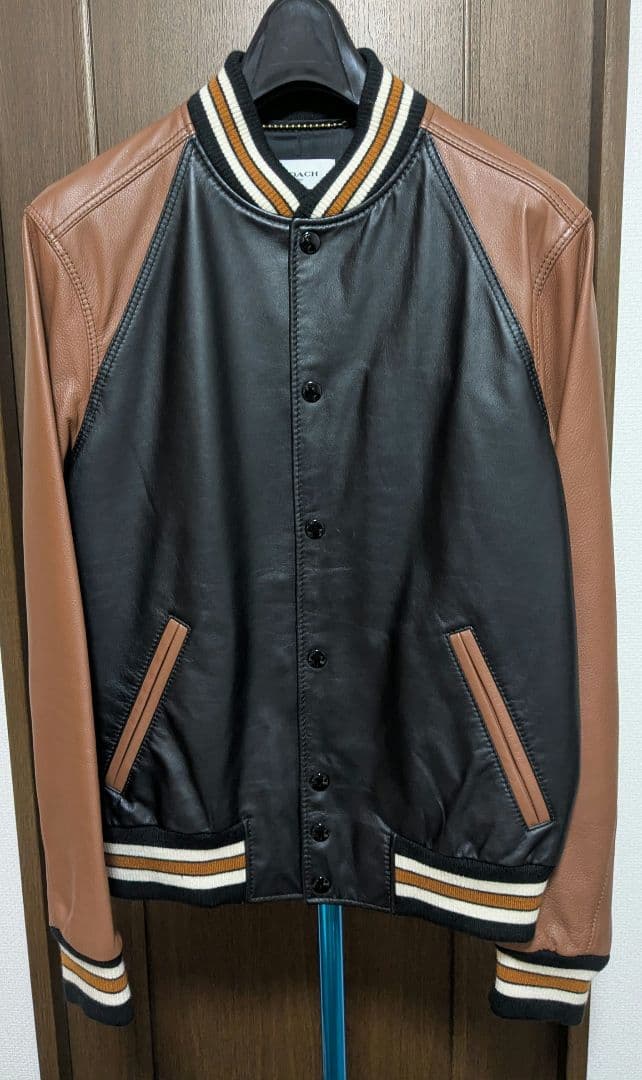 た*ん様 最終日販売　COACH　レザーブルゾン　48サイズ
