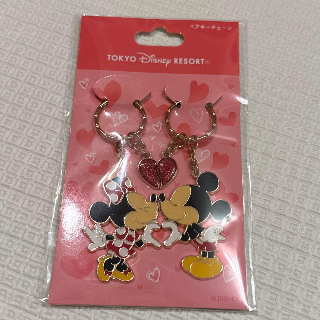 ディズニーランド ミッキー ミニー ペアキーチェーン - メルカリ