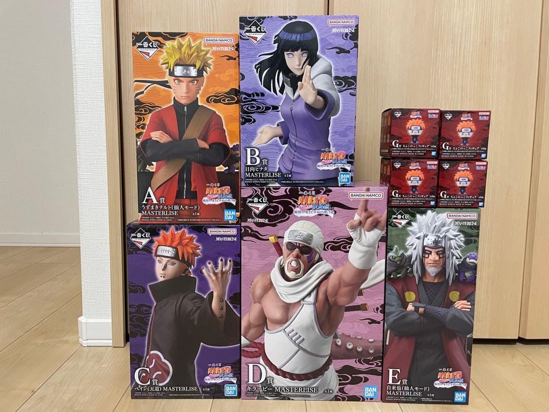 【匿名配送】NARUTOナルト 一番くじ フィギュアセット