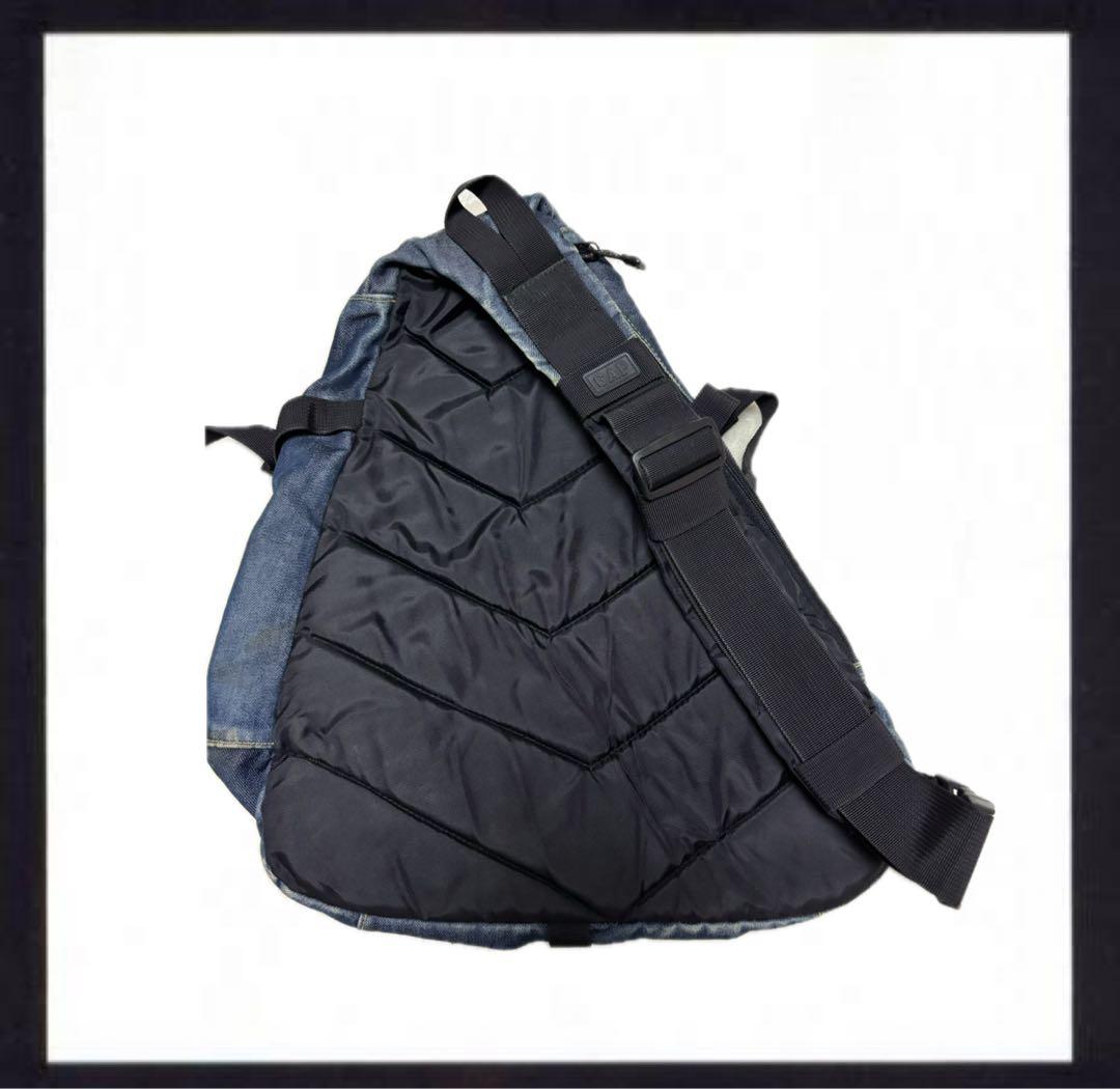 金*欠様 00s OLD GAP テック ワンショルダー デニム スリングバッグ