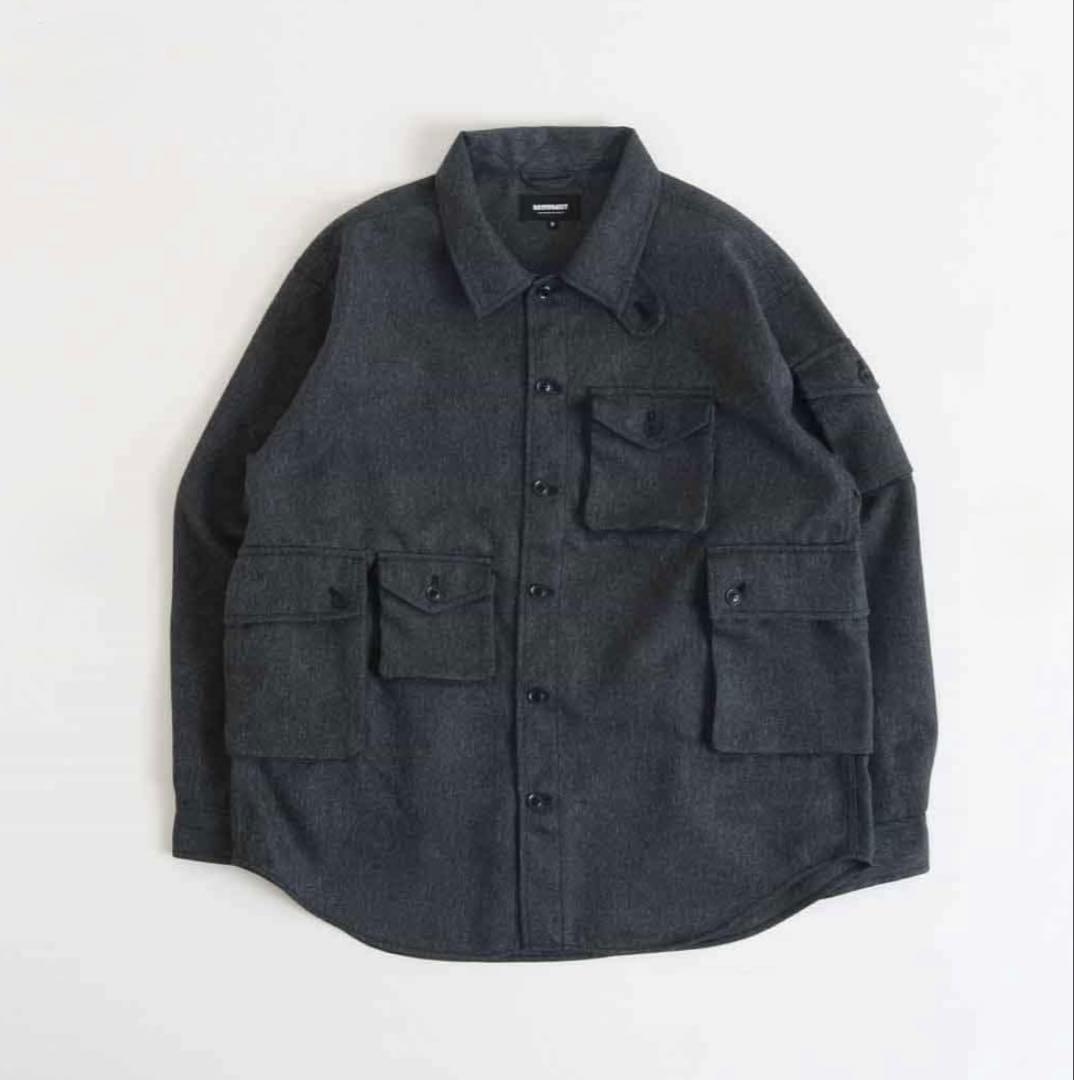 MODMNT モドメント テトロン／ツイード ユーティリティ CPO シャツ