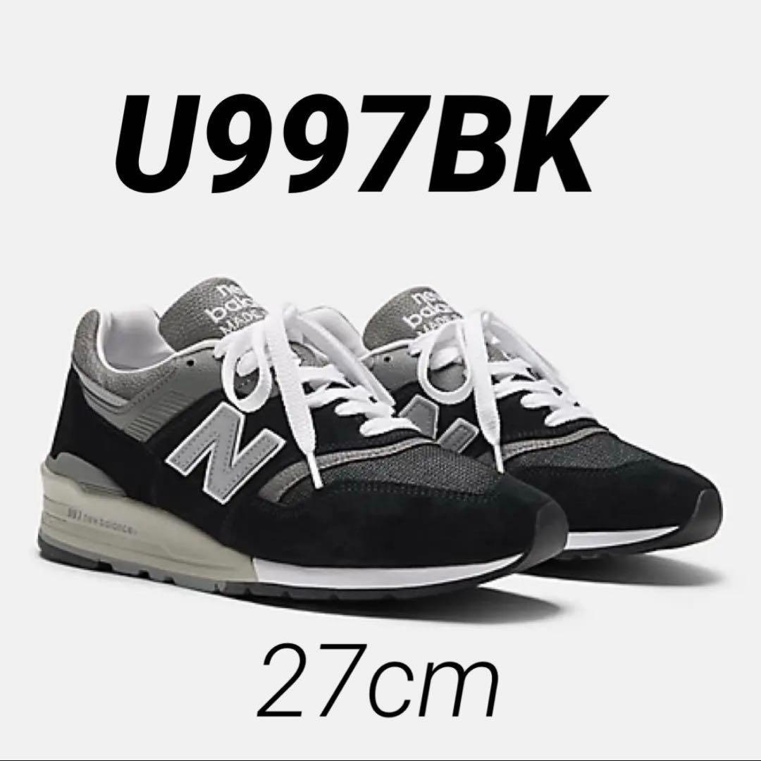 【美品】New Balance U997BK 27cm ワイズD