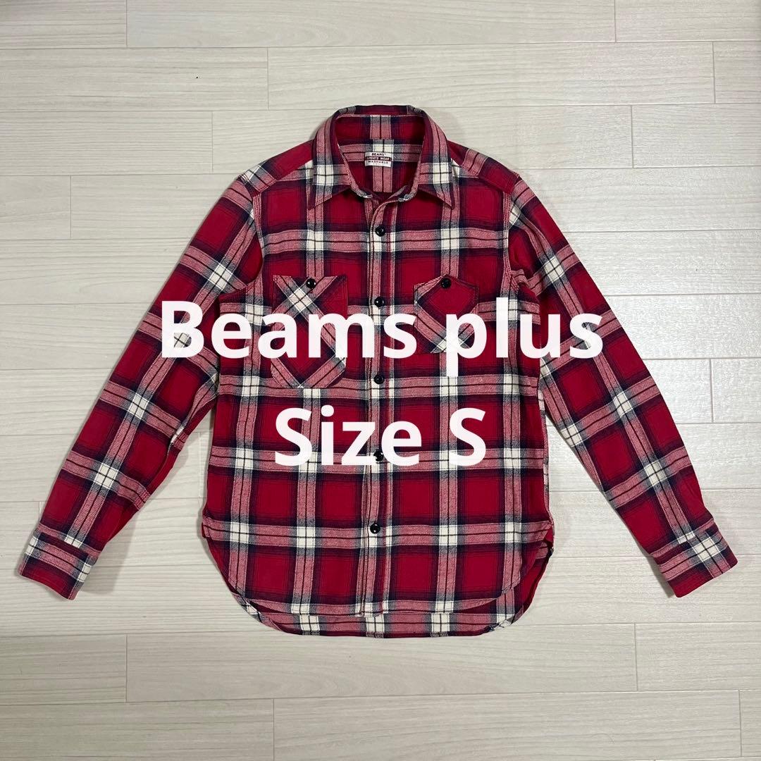 Beams plus ビームスプラス ネルシャツ 赤 チェック RRL サイズS