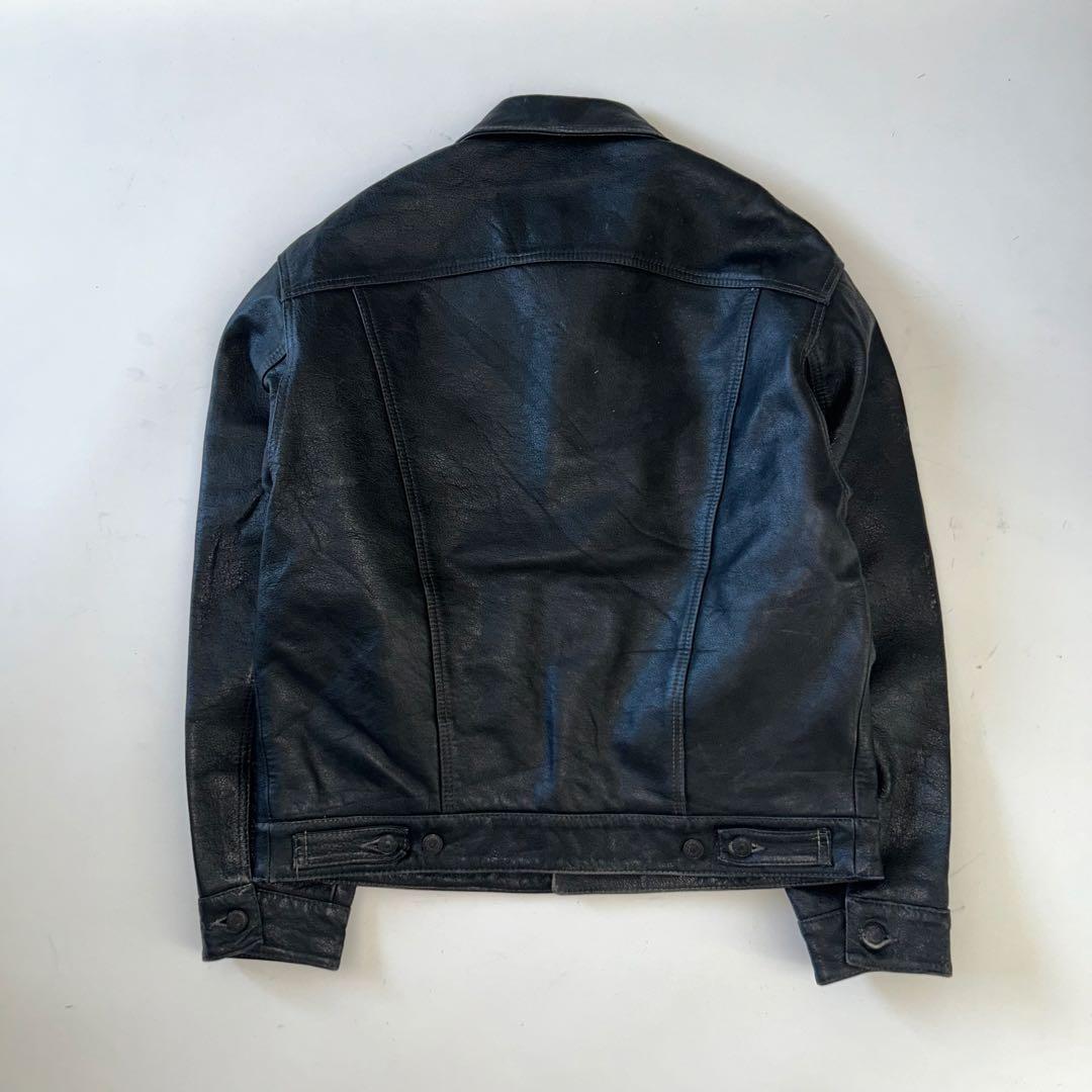 90s イタリア製 リーバイスレザートラッカージャケット Levi's