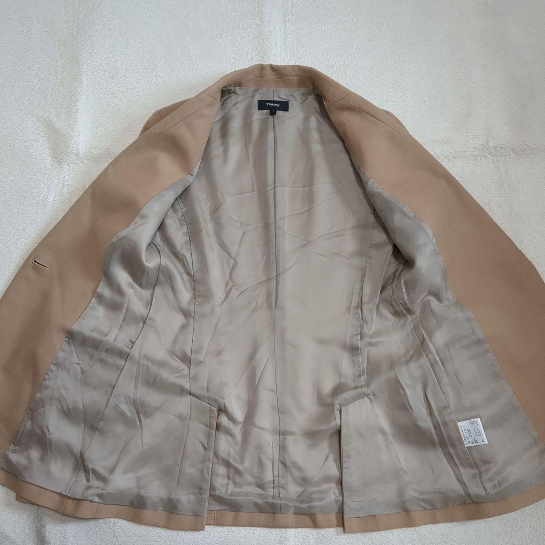 美品 セオリー サクソニー パンツスーツ セットアップ ベージュ 2