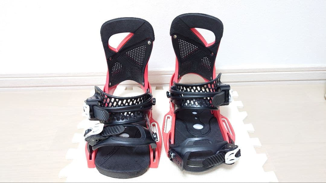 BURTON LEXA EST スノーボードビンディング 赤/黒 Mサイズ