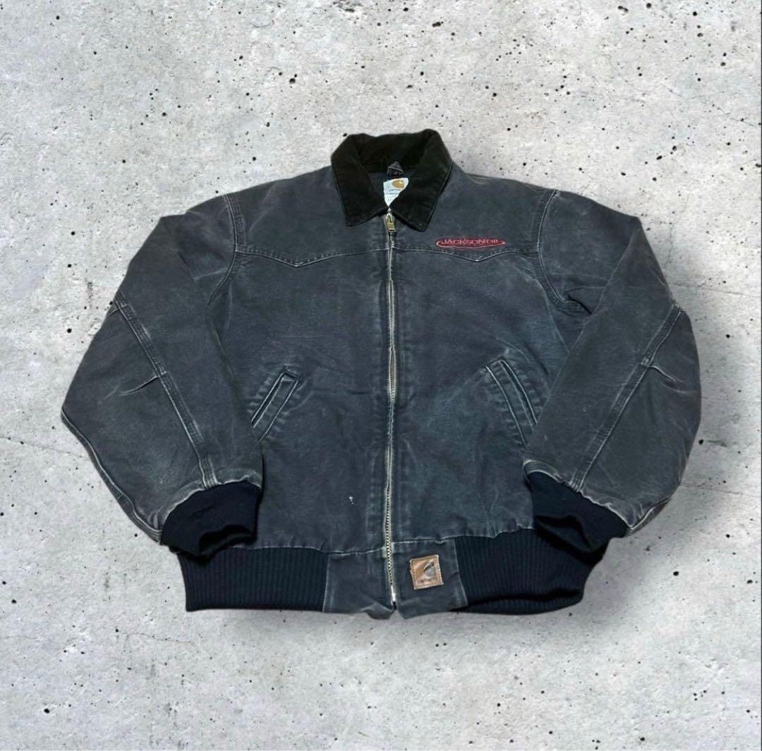 carhartt サンタフェジャケット　90s USA製　ブラック　短丈　古着
