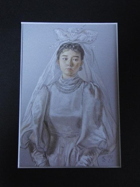 高塚省吾、希少な額装用画集より、新品額装付、状態良好