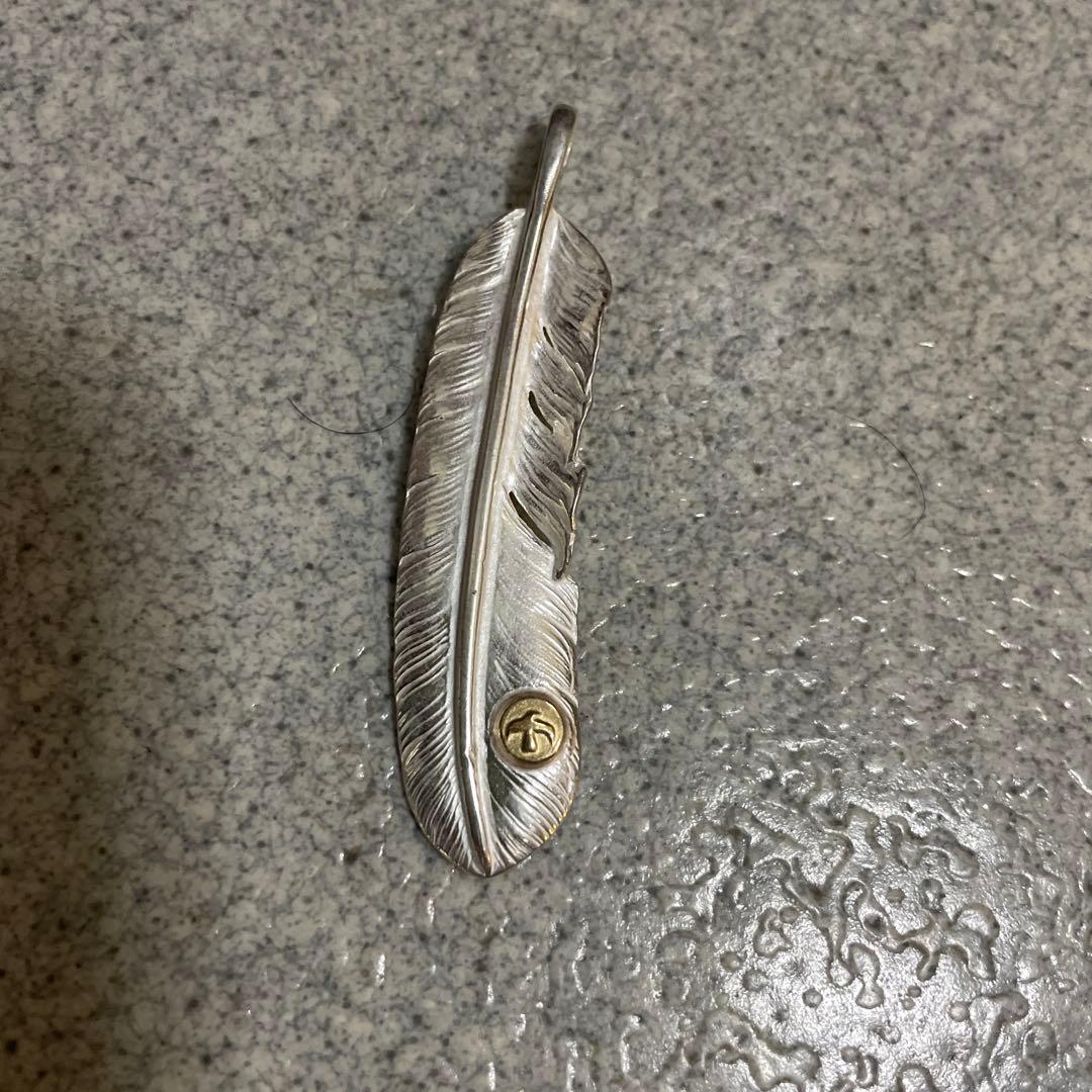 Goro's ゴローズ 銀製　約66mm goro’s(G15) ゴローズ goro's [現行]上銀銀縄TQ特大フェザー(右) – DELTAone