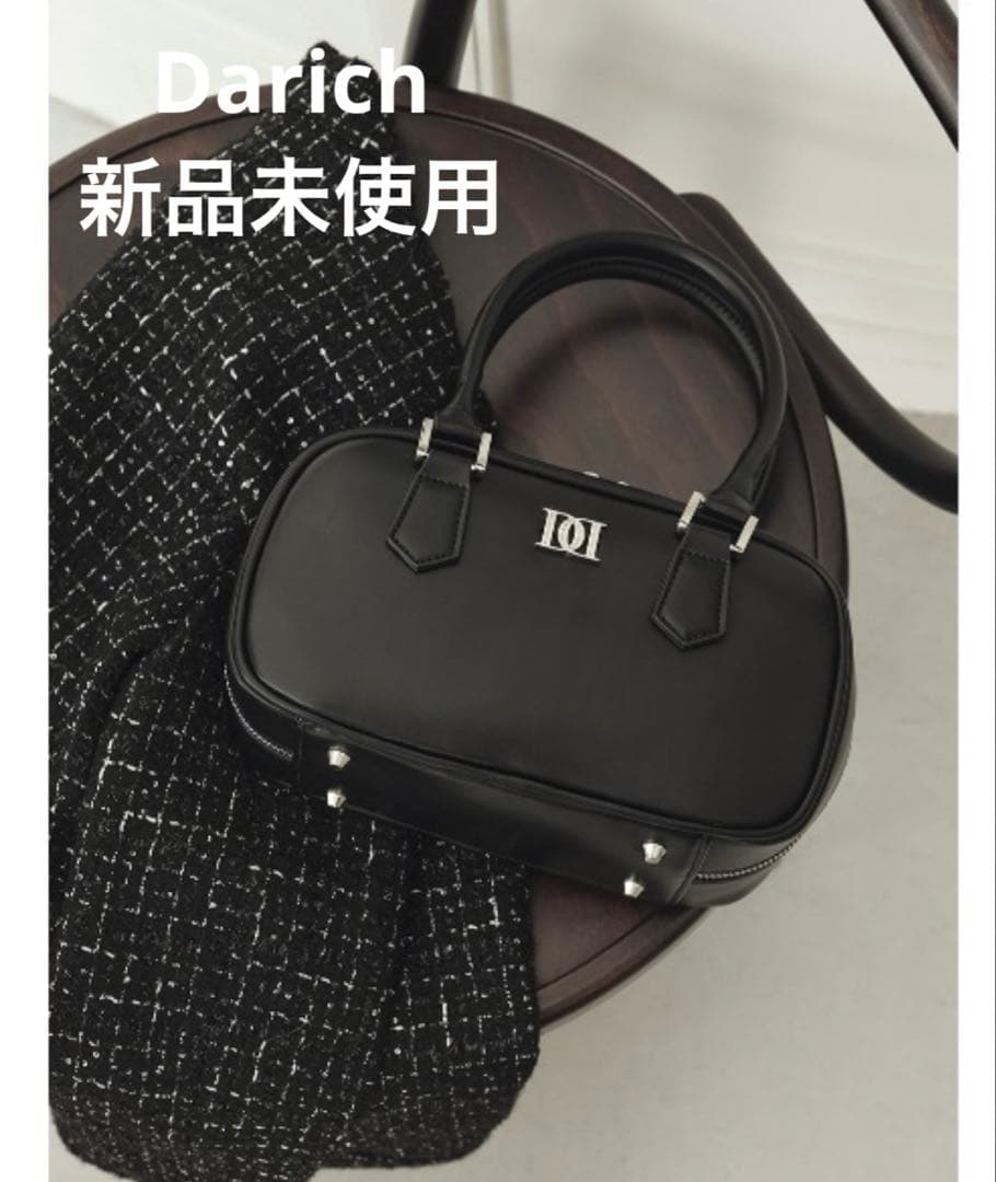 DDロゴレザーハンドバッグ