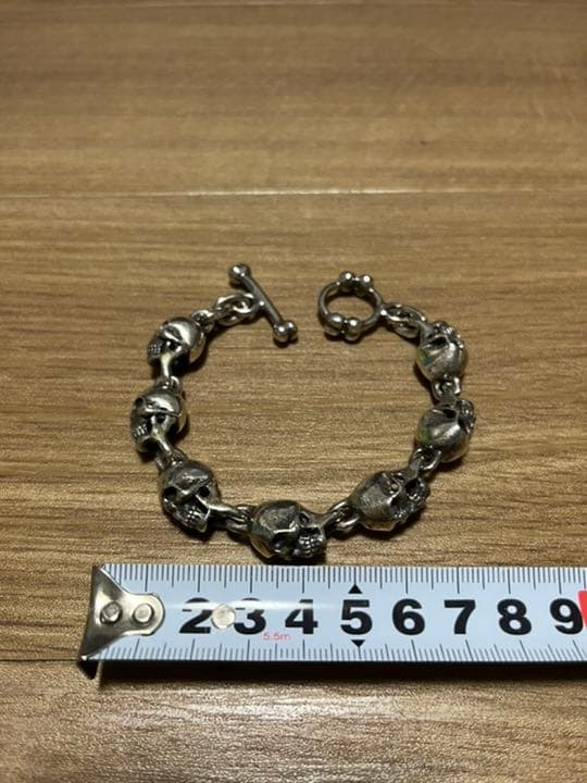 NECROMANCE ネクロマンス シルバー スカル ブレスレット hide - メルカリ