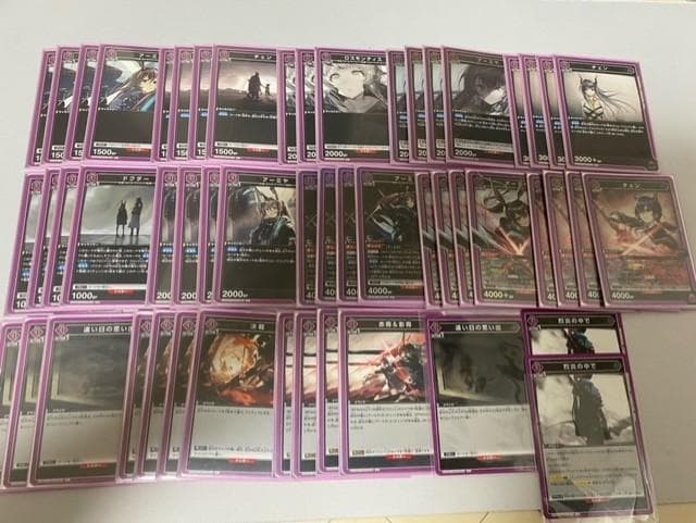 ユニオンアリーナ　アークナイツ　チェン　アーミヤ　デッキ　紫　パーツ