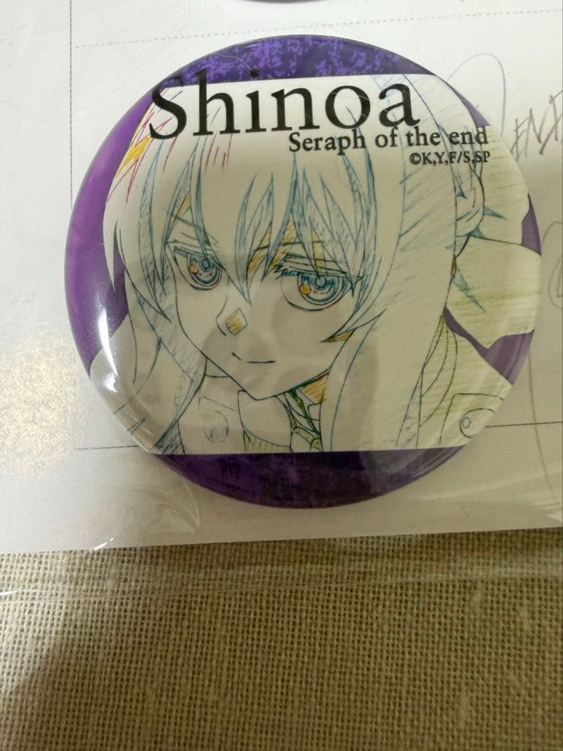 WIT STUDIO 缶バッジコレクション 終わりのセラフ 柊シノア さとり様専用》終わりのセラフ 柊シノア バースデー缶バッジ アクリル