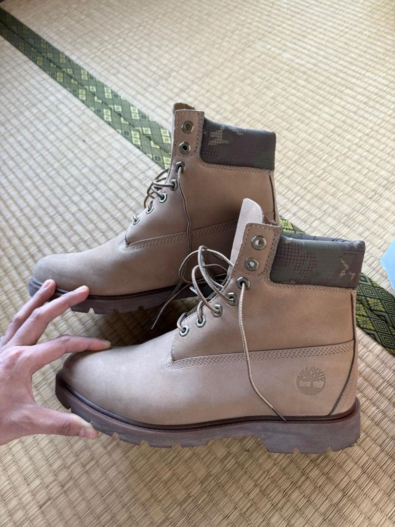 Timberland ベージュ ワークブーツ - メルカリ