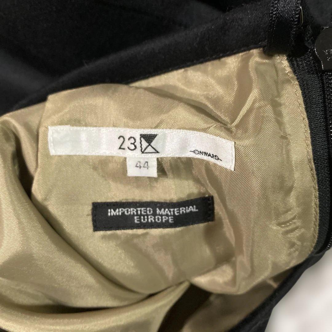 《美品》23区 ⭐︎スーツセットアップ 大きいサイズ　フォーマル46 44ブラック