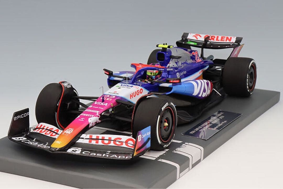 ミニチャンプス 1/18 レーシング・ブルズ 2024 マイアミGP 角田裕毅