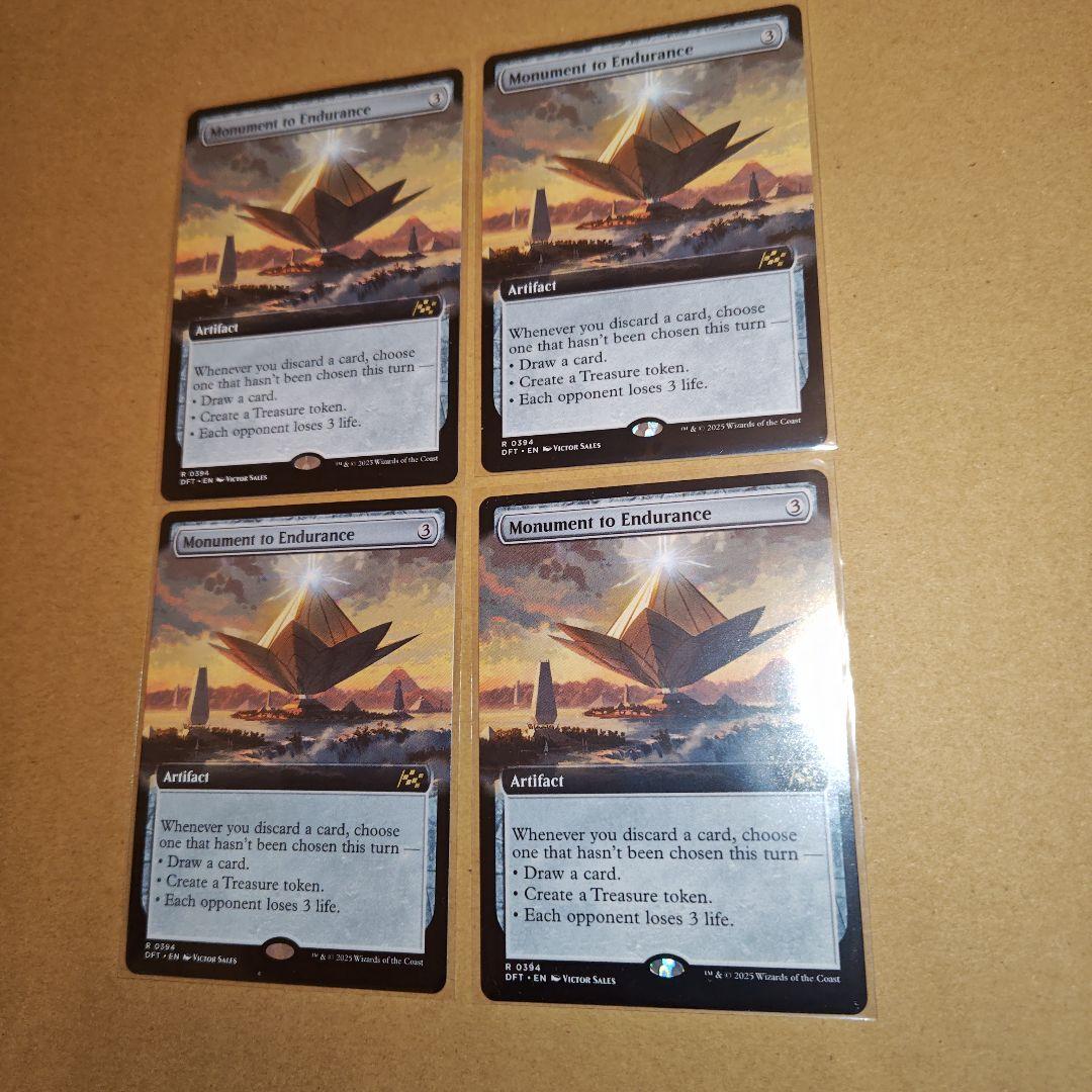 MTG 英語版　忍耐の記念碑 4枚セット　拡張アート ミントモール / MINT GAMES MTG(東日本橋) / 【DFT】【JPN】【Foil