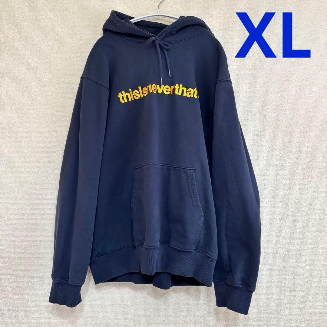 thisisneverthat® ネバザ パーカー ネイビー XL - メルカリ