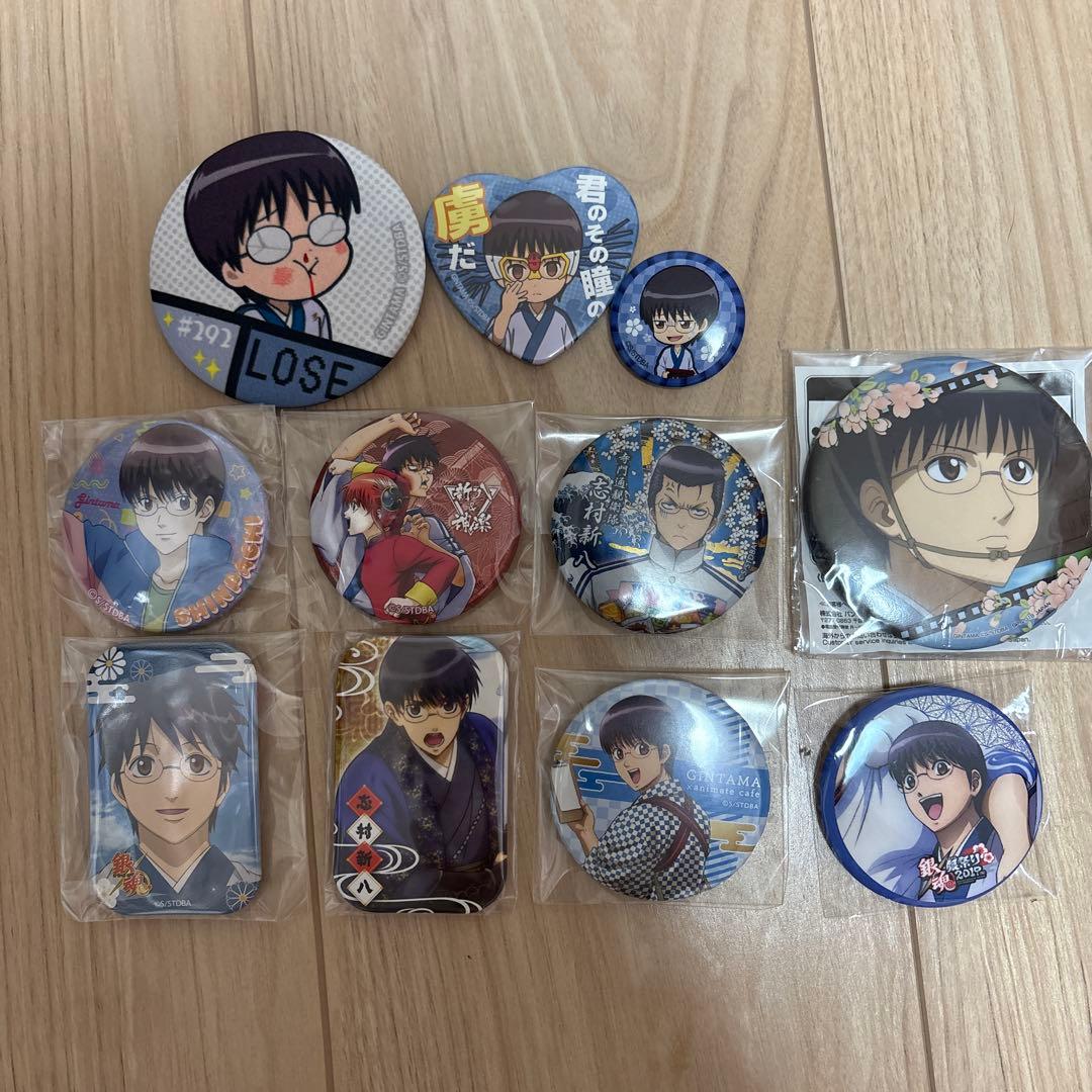 銀魂 志村新八 缶バッジセット 3 - メルカリ