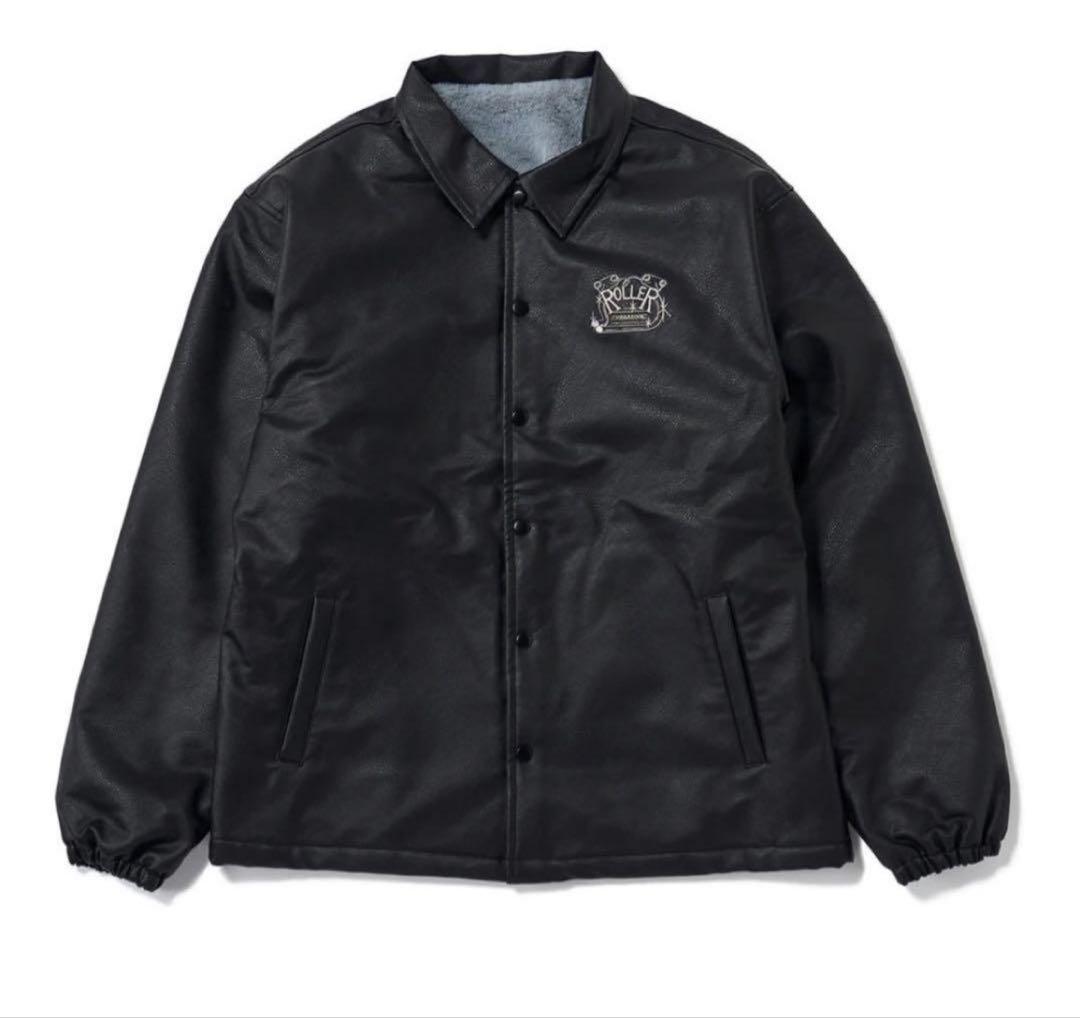 ROLLERmagazine フェイクレザーコーチジャケット RIPPER FAKE LEATHER COACH JACKET – ROLLER magazine