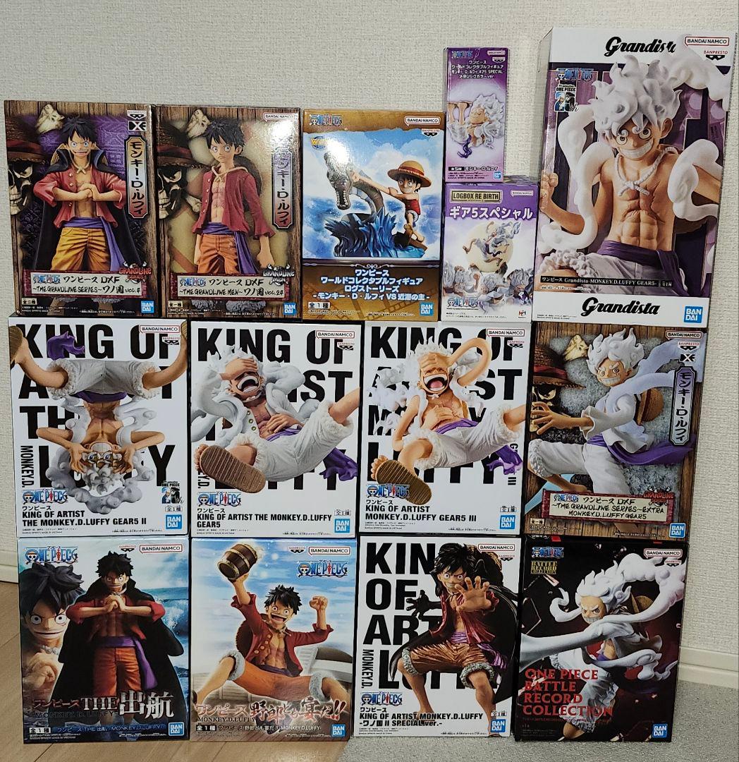 【新品未開封】ワンピース　ルフィフィギュア14体まとめ売り