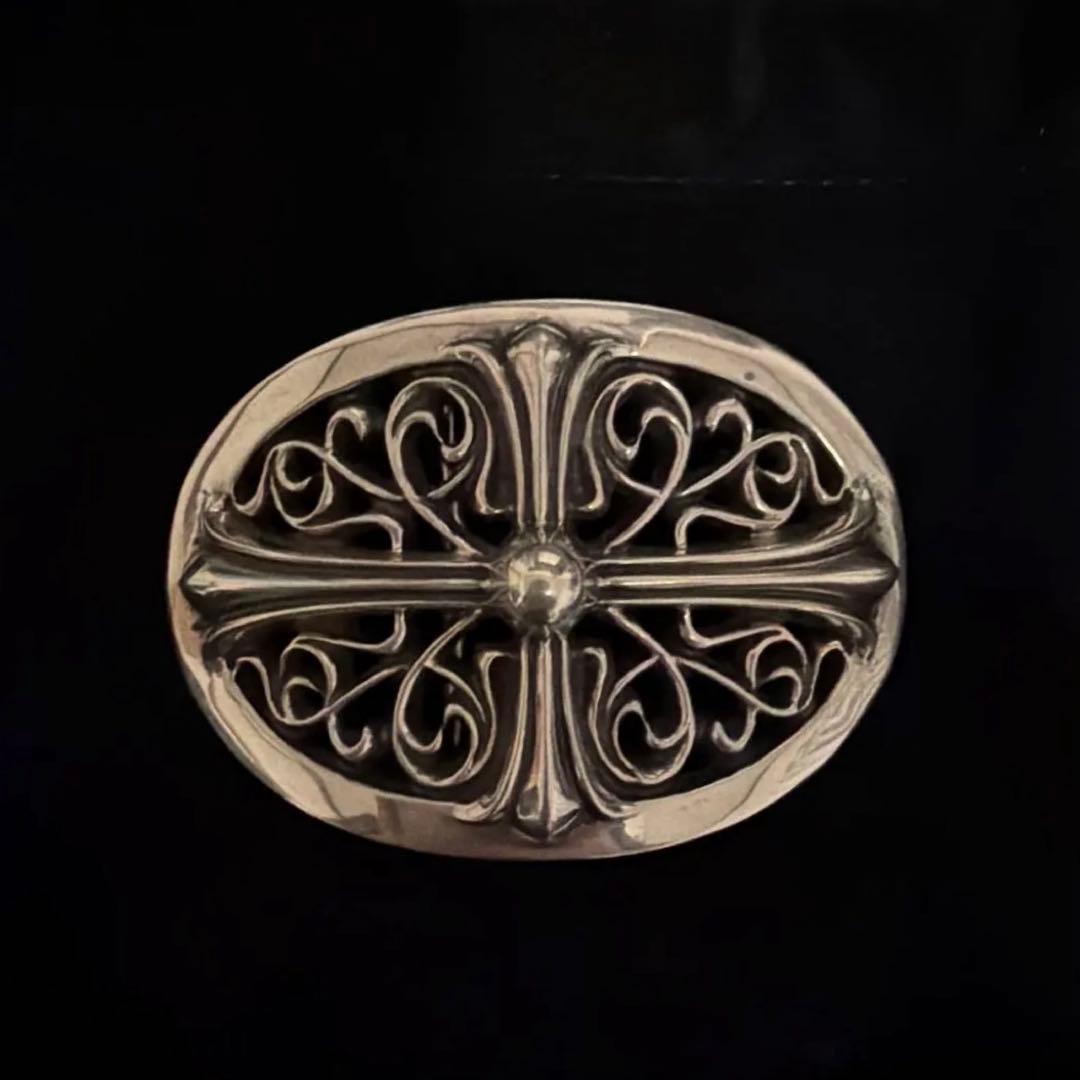 あ　クロムハーツ クラシックオーバルクロス　バックル