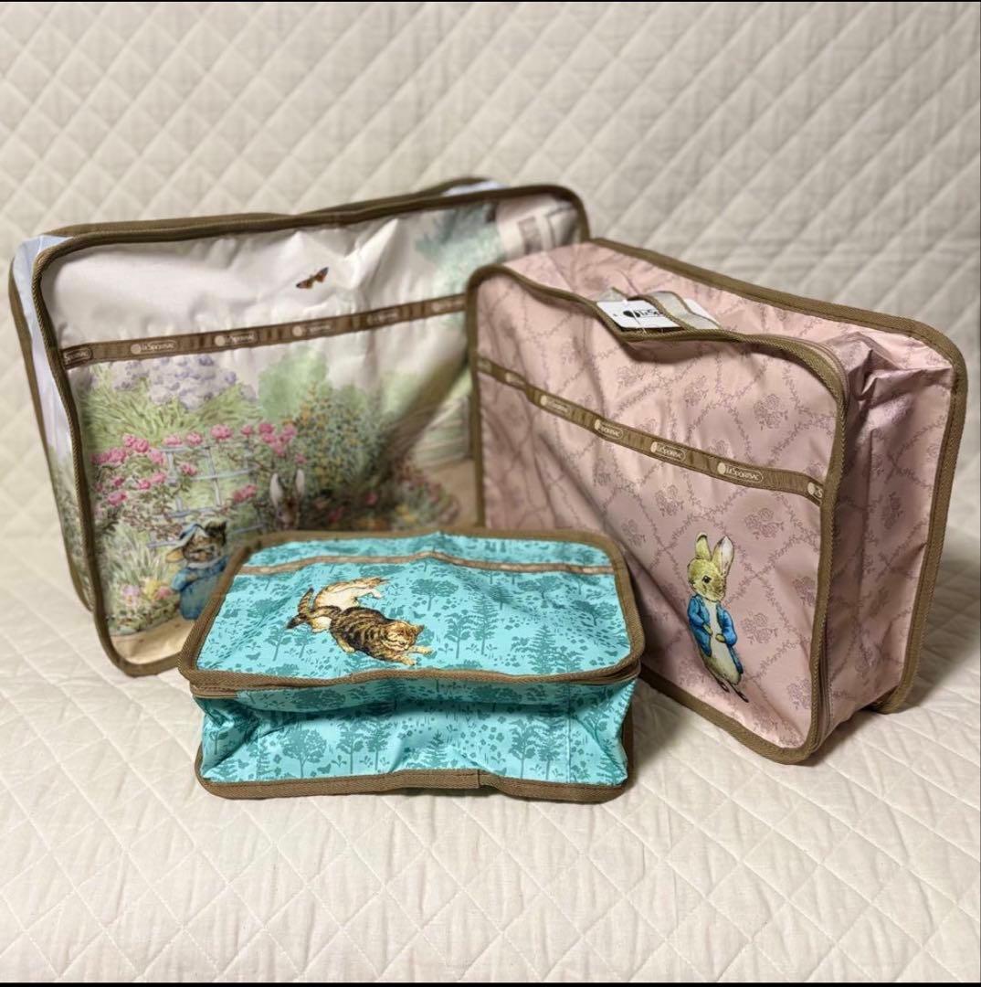レスポートサック　ピーターラビット　トラベルパッキングポーチ　　L・M・S レスポートサック ピーターラビット トラベルパッキングポーチ L・M・S