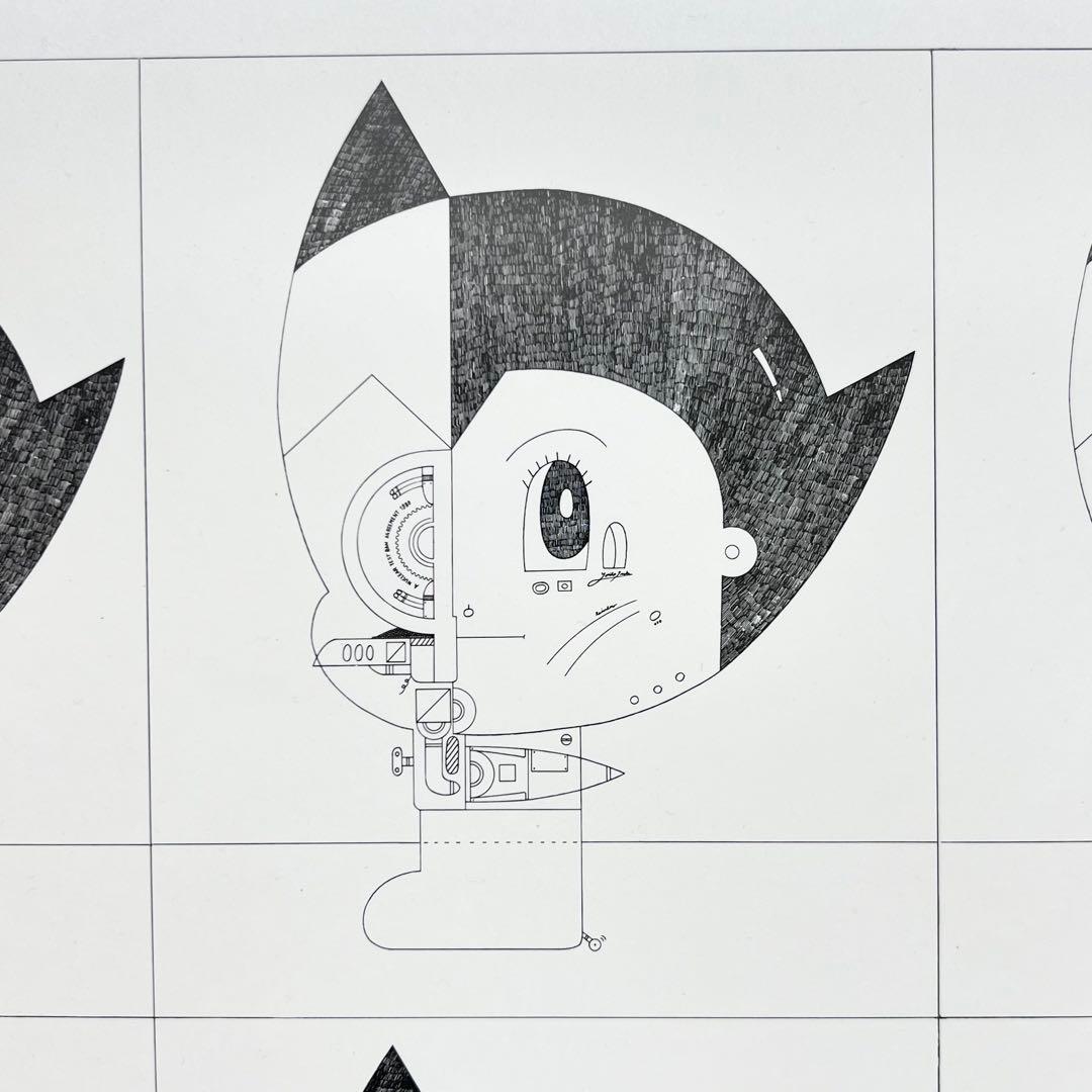 8人のアトムの肖像！伊坂義夫1986年サイン入りグラフィックアート作品mh894