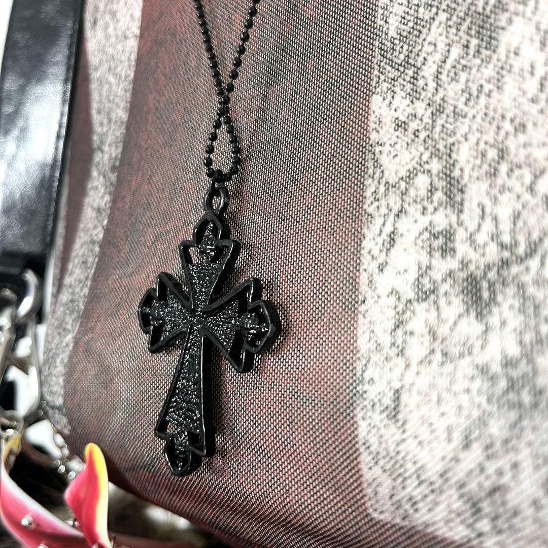 Y2K ギャル グランジ archive ネックレス 十字架 ロザリオ ライン