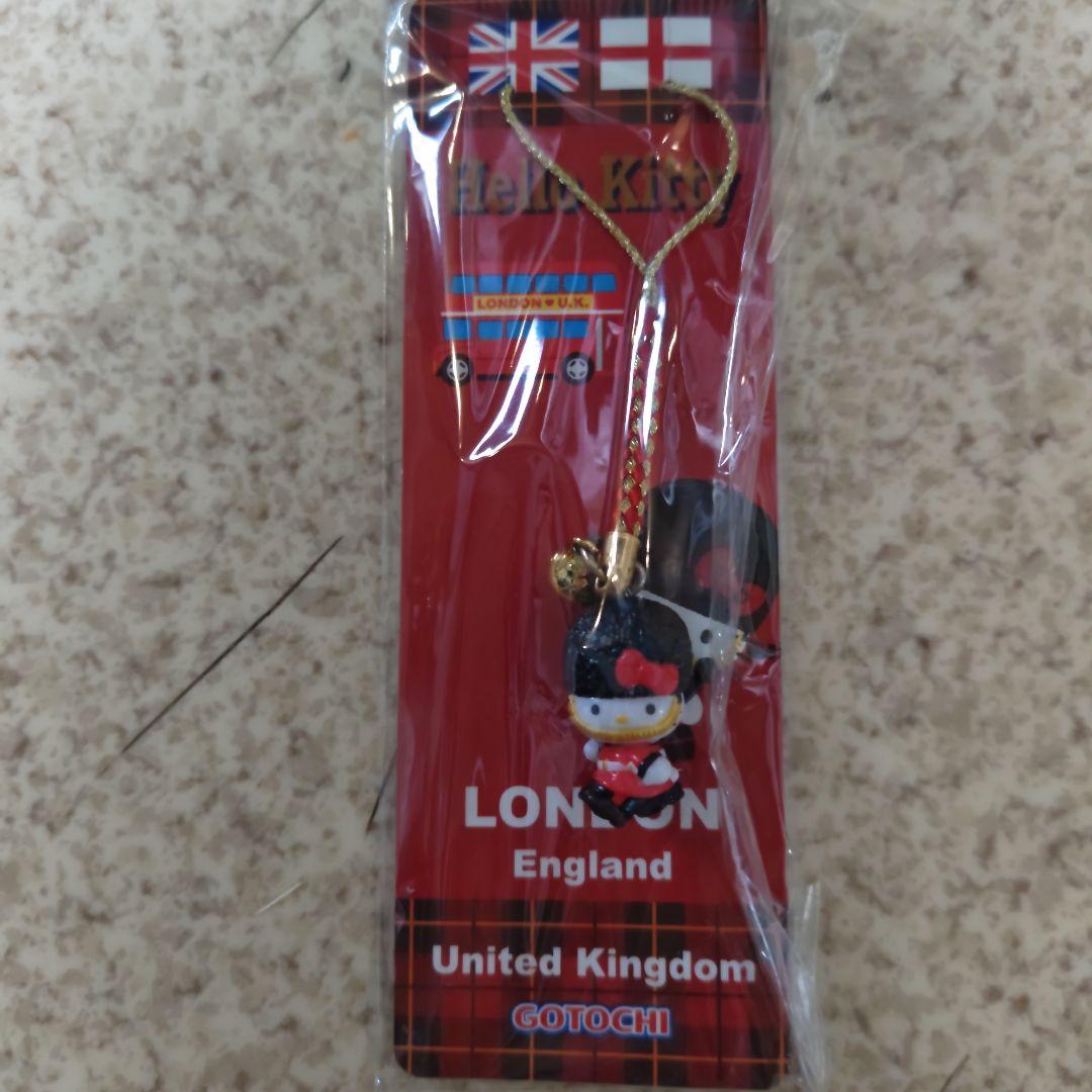 ハローキティ　ロンドン　 イギリス限定 ストラップ　2009年 激レア　希少