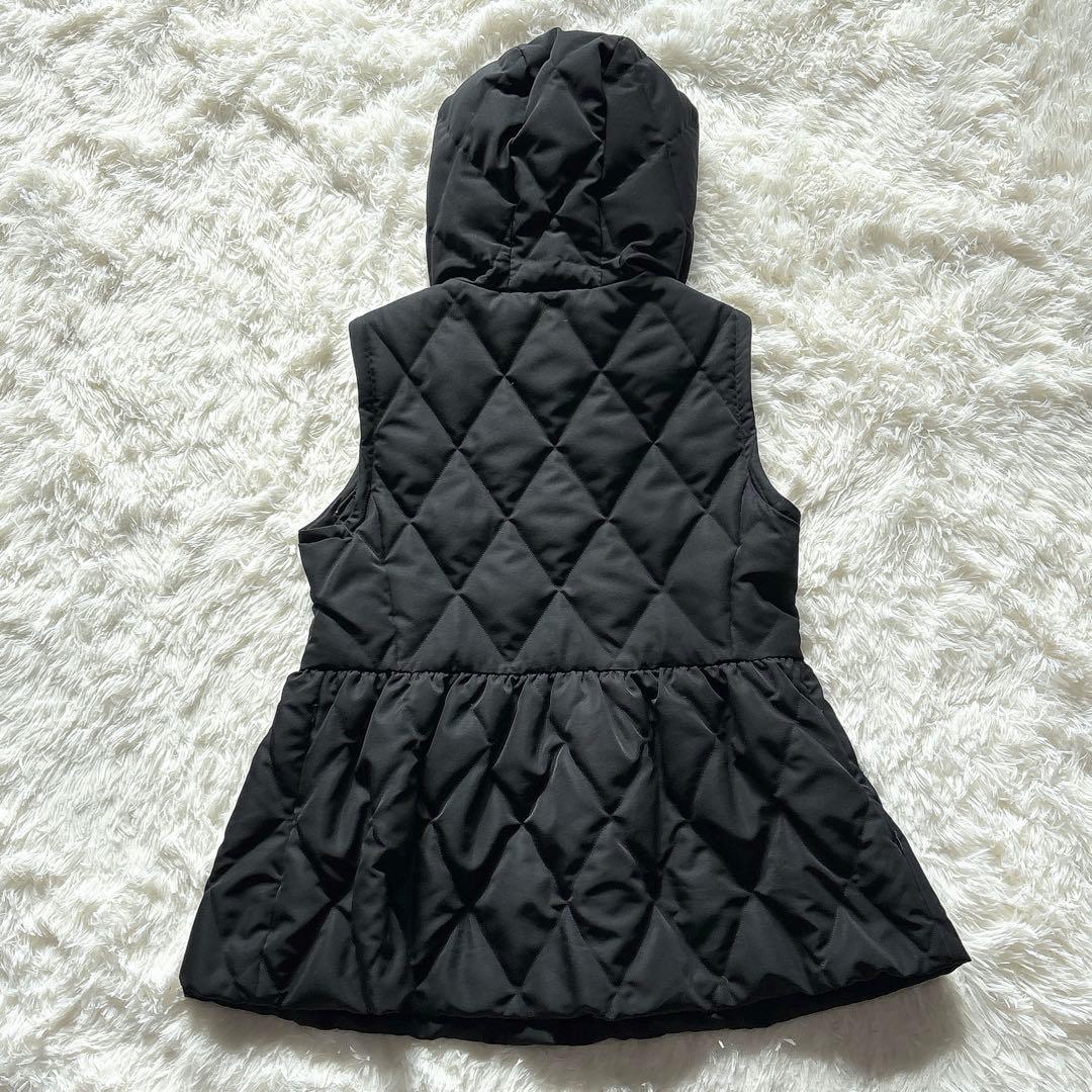 美品✨M-PREMIERエムプルミエ 2WAY ペプラムショートダウンコート 黒