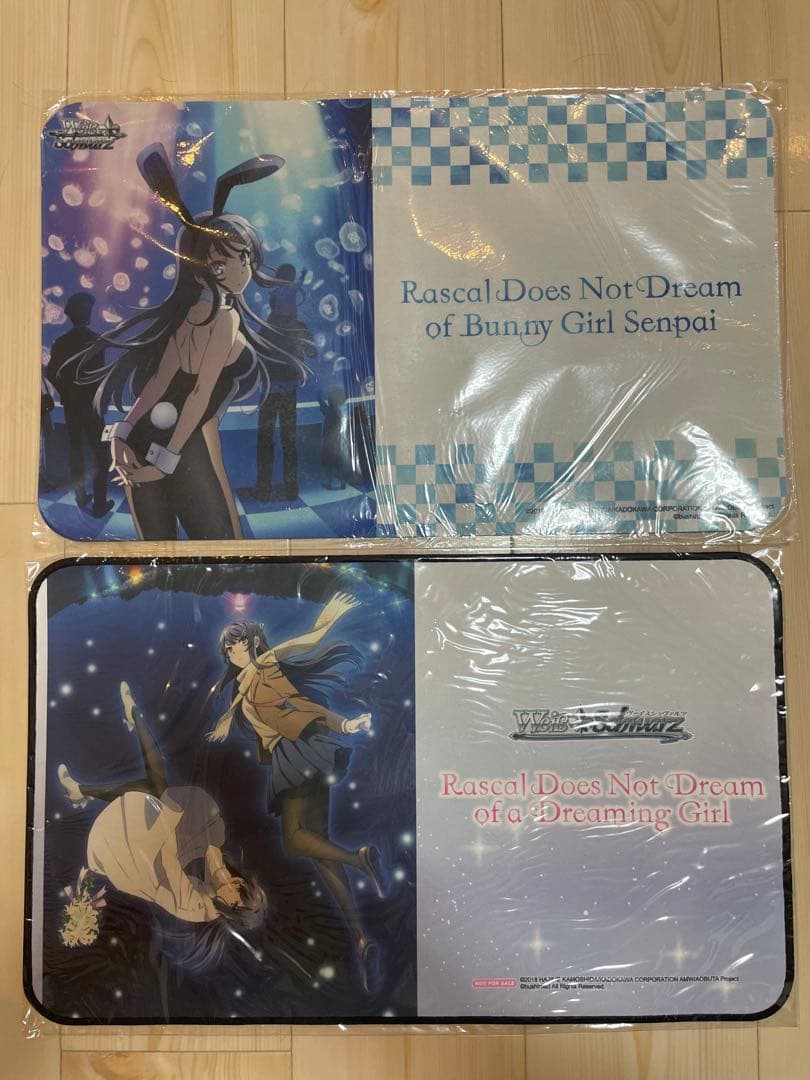 青ブタ　桜島麻衣　プレイマット　未開封　英語版WSカートン特典　2種