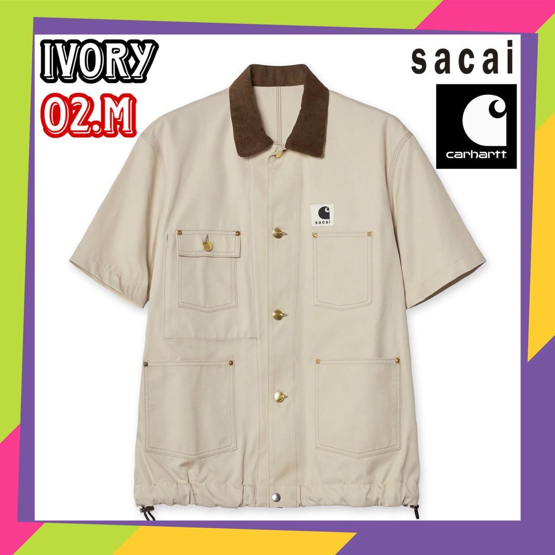 sacai Carhartt WIP Duck Shirt ivory 2 - メルカリ