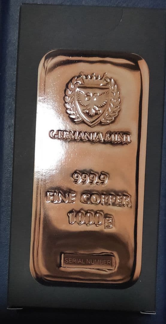 GERMANIA MINT 999.9 純銅バー 1000g - メルカリ