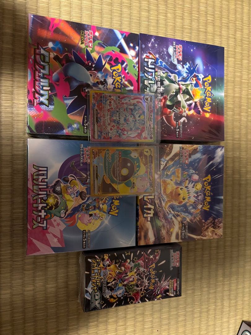 Q*I様 ポケモンカードまとめ売り！シュリンク付5BOX &ポケカ２枚　売り切り