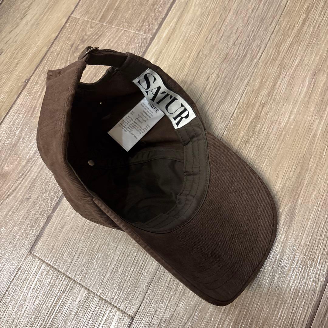 SATUR セター キャップ 帽子 韓国 ブラウン - メルカリ
